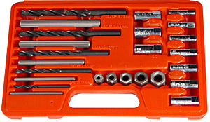 9447 25 Piece Screw Extractor/ Drill And Guide Set