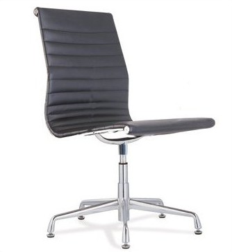 Buy Eurostyle 00541 Otto Visitor Chair - Black And Aluminum by Eurostyle now!