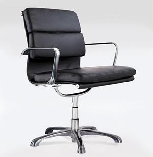 Eurostyle 00591 Earl Visitor Chair - Black - Aluminum by Eurostyle