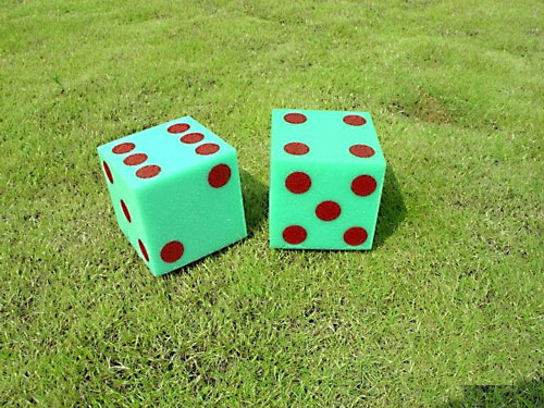 Everrich Evv-0011 Foam Dice With Dots Or Numbers