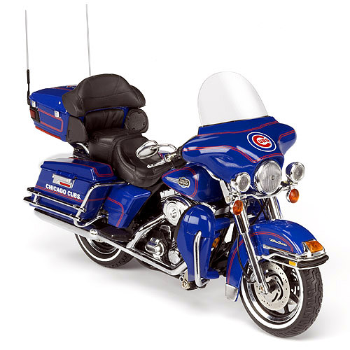 Feenix HD-MLB004-CHC Chicago Cubs Harley Davidson Motorcycle Scale Replica