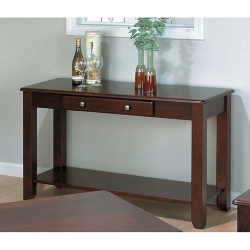 Jofran 280-4 Vintner Sofa Table With Drawer And Shelf - Merlot F280-4