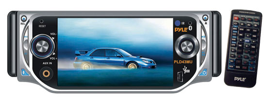 Pyle PLD43MU Pyle DVD 4.3 Inch Touch Screen TFT Monitor with DVD/ VCD/ MP3/ CD Player