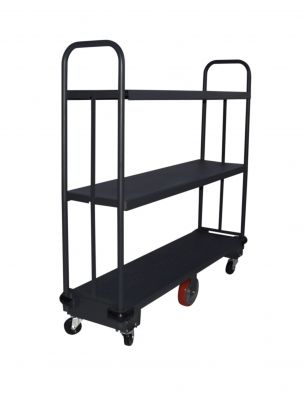 Milwaukee 60160SB U Boat Flat Cart With 2 Shelves - 16 Inches x 60 Inches