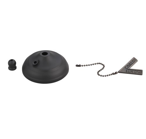 Monte Carlo MC83BK Ceiling Fan Pull Chain Bowl Cap in Matte Black