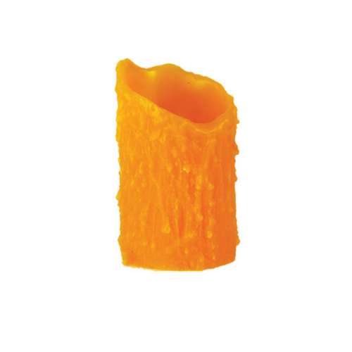 102574 Wax Effect Candle Cover - Honey Amber