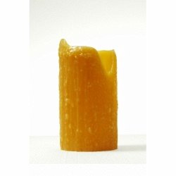 101107 Wax Effect Candle Cover - Honey Amber