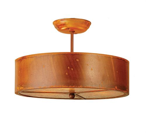 Meyda 65920 3 Light Semi-Flush Ceiling Fixture