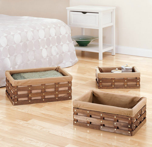 Organize It All 23811 Set of 3 Rectangular Baskets