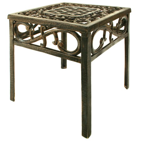 Oakland Living 2106-AB - Mississippi Square End Table - Antique Bronze