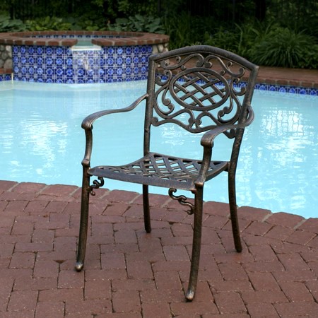 Oakland Living 2120-AB - Fully Welded Mississippi Arm Chair - Antique Bronze