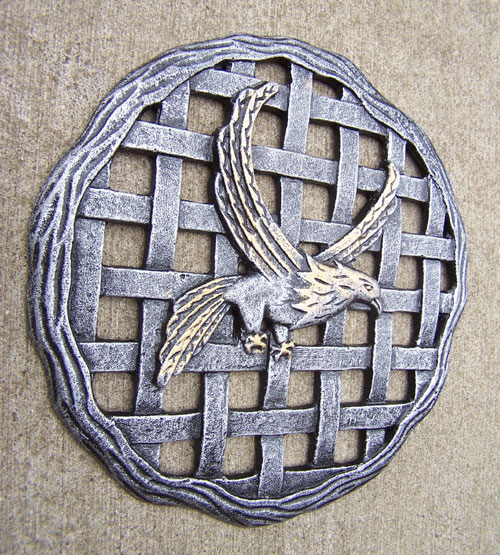 Oakland Living 5205AP Eagle Stepping Stone Antique Pewter