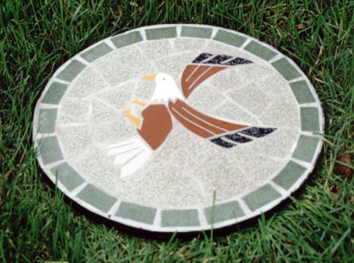 Oakland Living 6038MO Mosaic Eagle Stepping Stone