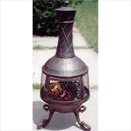 Oakland Living 8021AB Elite Chimeneas Fire Pit Antique Bronze