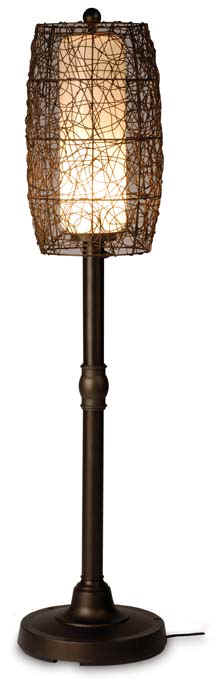 68277 Bronze Floor Lamp - Walnut Shade