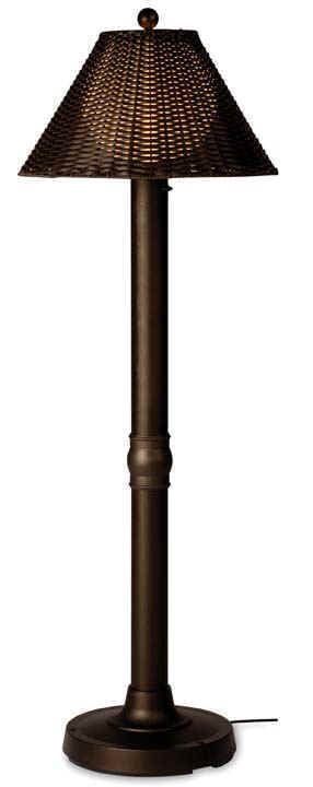 17207 Bronze Floor Lamp - Walnut Shade