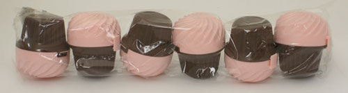 RangeKleen STG32BP Pink Cup Case Cupcake Holder - 6 Pack