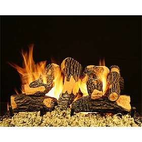 Bevengo HH-CO-18 18 Inch Country Oak Home Hearth Gas Logs