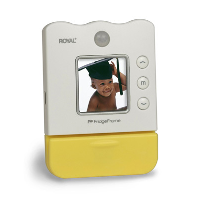 Royal PF FridgeFrame 1.5 Inch LCD Digital Photo Frame with Magnetic Back and Hanging Clip