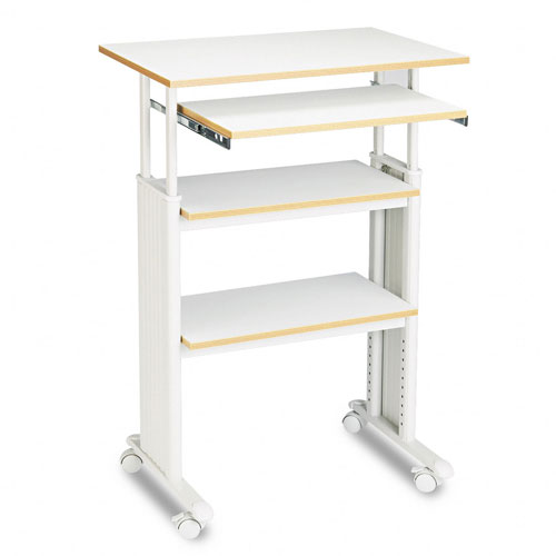 Adjustable Height Stand-up Workstation In Gray