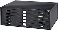 Safco 4994BLR 5-Drawer Steel Flat File - 36 x 24 Inch - Black