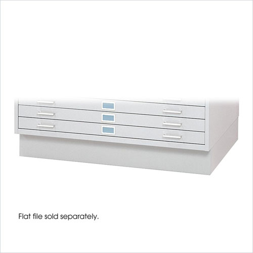 Safco 4995WHR Closed 6 Inch Base for 4994 in White