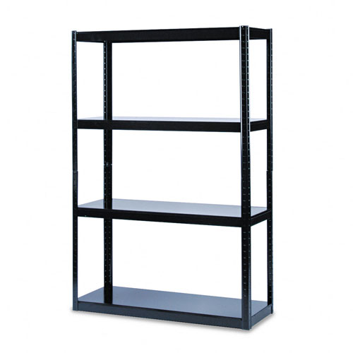 Safco 5246BL Boltless 48 x 18 Shelving in Black Safco 5246BL Boltless 48 x 18 Shelving in Black