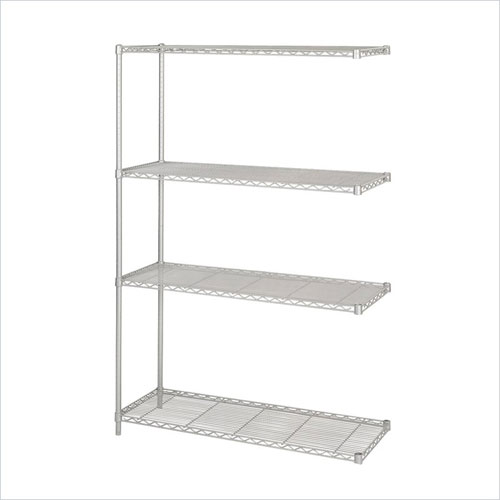 Safco 5292GR 18 x 48 Inch Wire Add On Unit in Gray Safco 5292GR 18 x 48 Inch Wire Add On Unit in Gray