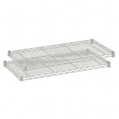 Safco 5293GR 18 x 48 Inch Wire 2 Shelf Pack in Gray Safco 5293GR 18 x 48 Inch Wire 2 Shelf Pack in Gray