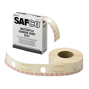 Safco 6551 - MasterFile 2 Carrier Strips Laminate