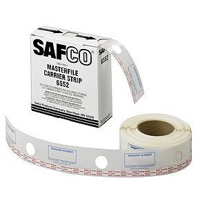 Safco 6552 - MasterFile 2 Carrier Strips Polyester