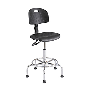 Safco 6952 - Rubberized Deluxe Industrial Chair - Black