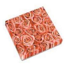Sisson Imports 9094 - Pink Roses Beverage Napkin - 12 Per Case