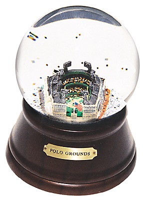 savealotshops- snow globes Sports Collectors Guild PoloMC Polo Grounds Clap Activated Musical Snow Globe