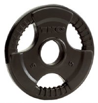 TKO 802OU-BK-5 Olympic 5lb. Urethane Tri-Grip Plate - Black