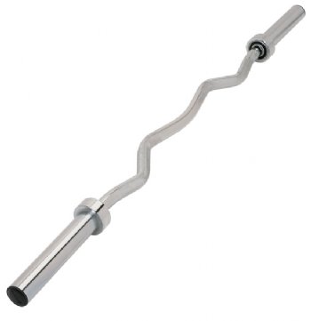 TKO 811TOB-57 57 Inch Tri-Grip Olympic Deluxe Curl Bar - Chrome