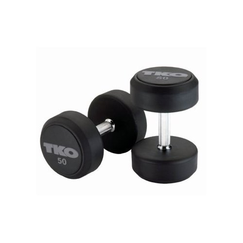 TKO 827RR-BG-7.5 SDS Rubber Encased Dumbbell Pair With 31mm Tri-Grip Handle - 7.5lb - Set Of 2