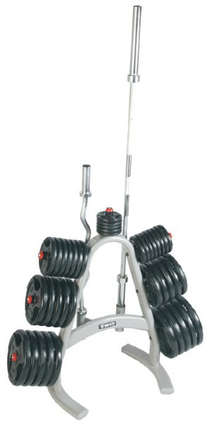 TKO 843OPT Olympic Plate Tree With Bar Holders