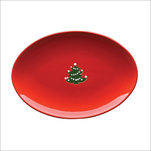Waechtersbach  10.5-Inch Christmas Tree Small Oval Platter