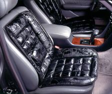 Wagan 9615 Leather Cushion With Ergonomic Design In Black