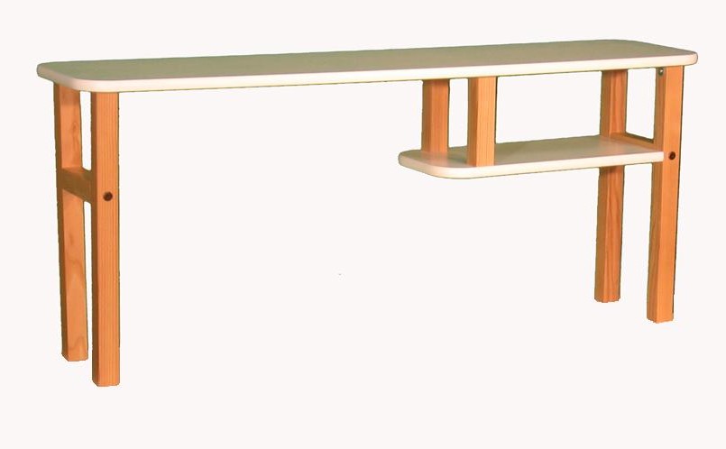 Wild Zoo Furniture HTCH WHTBLKWZ Hutch for Buddy and Computer Desks in White wit