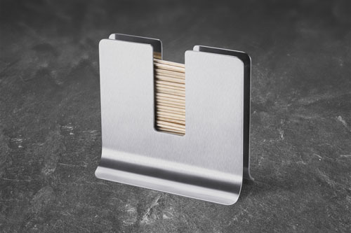 Contas Toothpick Holder- Stainless Steal
