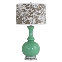 4547 Nabila Table Lamp, Green