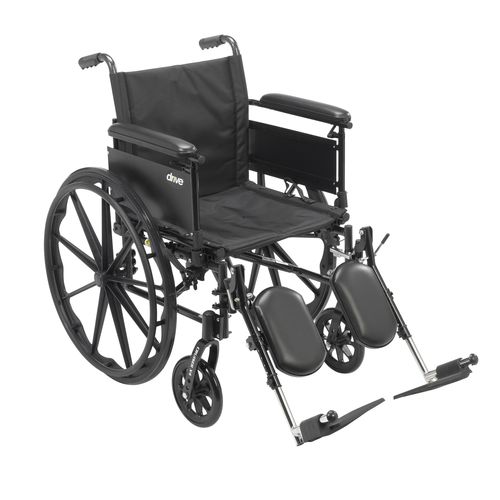 Cx416adfa-elr 16 In. Cruiser X4 Lightweight Dual Axle Wheelchair With Adjustable Detachable Full Arms & Elevating Leg Rests