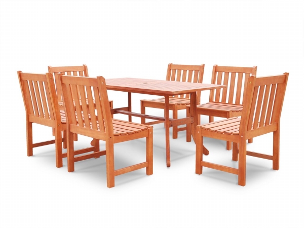 5-piece Wood Patio Dining Set - V98set44