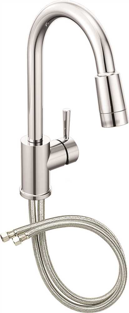 46201 1.5 Gpm, Lever Handle, Chrome, Edgestone Quick-install Kitchen Faucet With Pull-down Spout