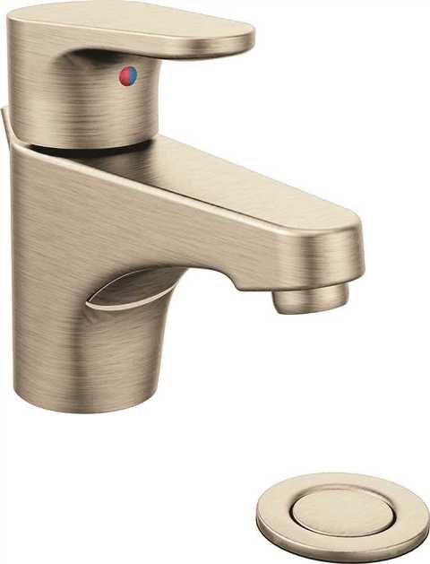 46100bn 1.5 Gpm, Lever Handle, Edgestone Centerset Bathroom Faucet With 50 - 50 Waste Assembly, Brushed Nickel