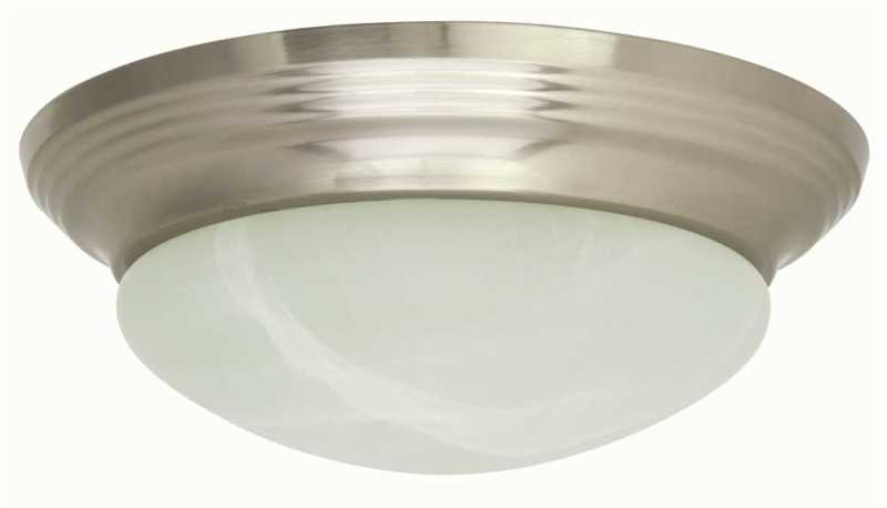 2480045 Led Flush Mount Ceiling Fixture Brushed Nickel 14-1/8 X 5-1/8 In. 15-watt Led Integrated Panel Array Included