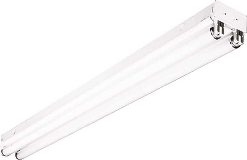 Cs4-232-eu 4 Ft., Uses 2 T8 Lamps, Instant Start, Columbia Lighting Fluorescent Straight-sided Utility Channel Fixture