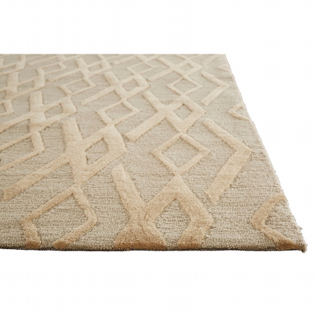 Jaipurrugs Rug129986 Contemporary Geometric Pattern Polyester Colombo Rectangle Area Rug, Gray & Neutral - 5 X 7 Ft. 6 In.